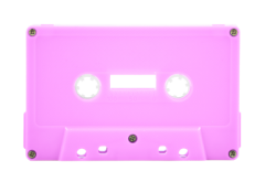 Pink Cassette Shell Tab Out